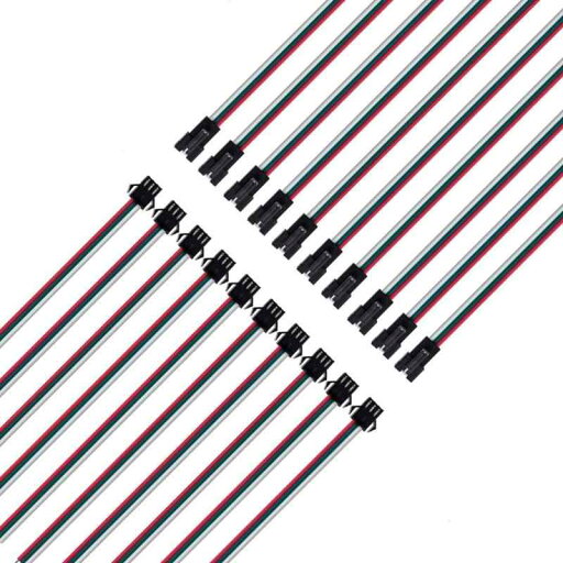 BTF-LIGHTING 3ピン SM JST コネクター 15cm 22awg ワイヤケーブル 10個メス-10個オス WS2812B WS2811 SK6812などLEDテープライト用 BTF-LIGHTING 3ピン SM JST コネクター 15cm 22awg ワイヤケーブル 10個メス-10個オス WS2812B WS2811 SK6812などLEDテープライト用