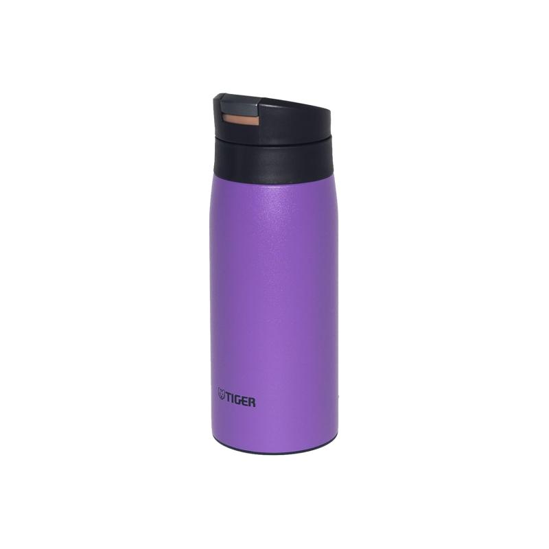 Rakuten - 【WEB】 タイガー魔法瓶(TIGER) 水筒 350ml 白湯OK ワンプッシュステンレスボトル 片手でらくらく マグ 保温保冷 パープル MCX-N035V