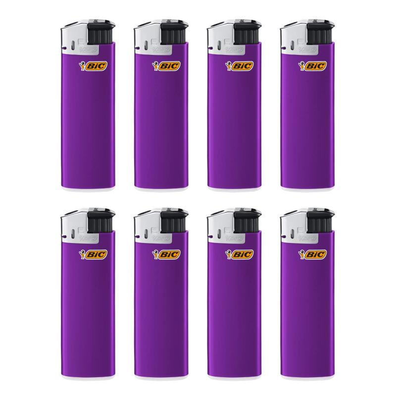 Bicジャパン ビック(Bic) ライター J38 電子式 使い捨て パープル 8本セット J38E-PPL8P