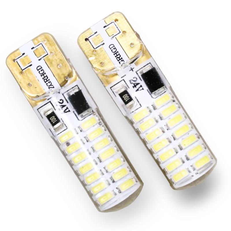Rakuten - Takenous 竹村商会 led t10 ポジション球 ポジションランプ 24v t10 ポジション 爆光 左右セット (ホワイト)