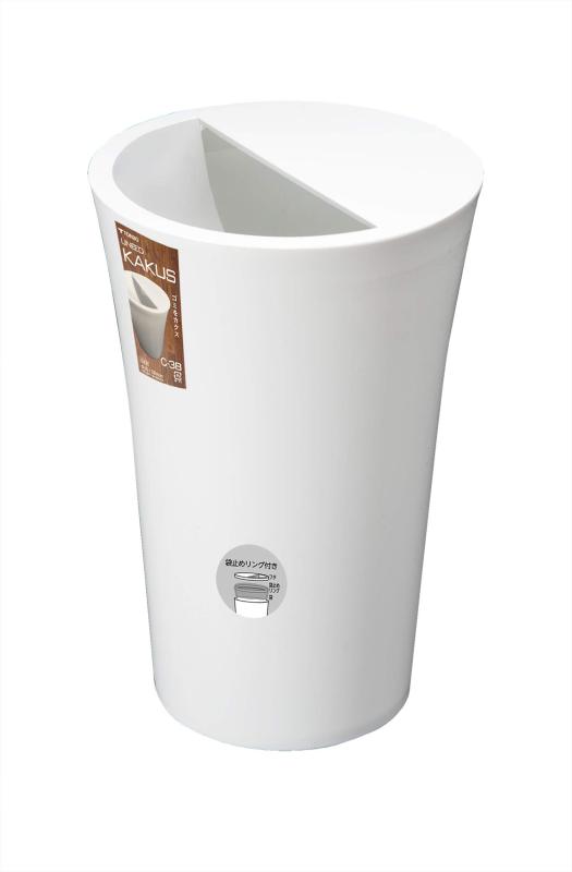 新輝合成 トンボ ユニード カクス ゴミ箱 ゴミを見せない 12リットル ホワイト 幅25×奥行25×高さ38cm 蓋付き C-38 日本製
