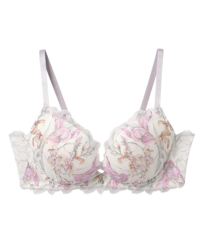 AMPHI(アンフィ/ワコール) ブラジャー 【峰不二子コラボ】 グラマラス&リッチな谷間をメイク Gカップまで対応 【Glama-Rich グラマリッチ 脇スッキリ・ライトタイプ】 大きいサイズ ブラ BYJ68