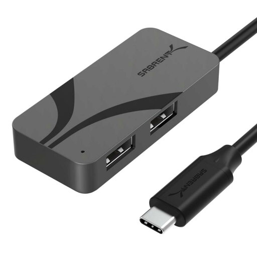 SABRENT USB-C 3ポートハブ、USB PD 3.0搭載、5Gbps USB-Aポート1個、480Mbps USB-Aポート2個、ノートパソコン、タブレットおよび携帯電話用の100W電力供給を備えた5Gbps USB-Cポート1個(HB-C4W SABRENT USB-C 3ポートハブ、USB PD 3.0搭載、5Gbps USB-Aポート1個、480Mbps USB-Aポート2個、ノートパソコン、タブレットおよび携帯電話用の100W電力供給を備えた5Gbps USB-Cポート1個(HB-C4W