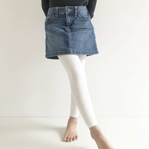 Filloie フィロワ ベビー 子供用 無地 リブ スパッツ 10分丈 白 85cm 95-1699-z Filloie フィロワ ベビー 子供用 無地 リブ スパッツ 10分丈 白 85cm 95-1699-z