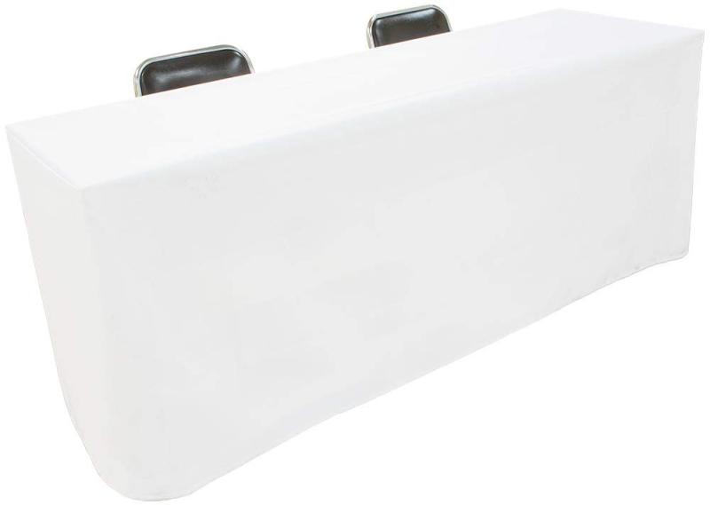 テーブルクロス 長机用 (日本製 / 145×320cm / ボックス型用) 撥水加工 済み (ホワイト/無地) 会議テー..