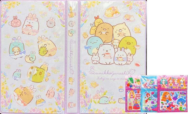 すみっコぐらし ブック型 文房具セット 42種類 お絵かきセット ステーショナリー + シール1枚 女の子用 お絵描きバッグ 色鉛筆 クレヨン すみっこぐらし すみっこ しろくま ぺんぎん？ とん superyou-10162138 SUPERYOU サンプル画像3