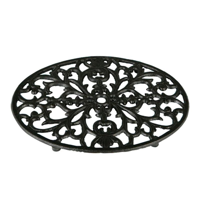 ダルトン(Dulton) 鍋敷き オーバル トリベット アンティークブラック 高さ15×幅240×奥行180mm OVAL TRI..