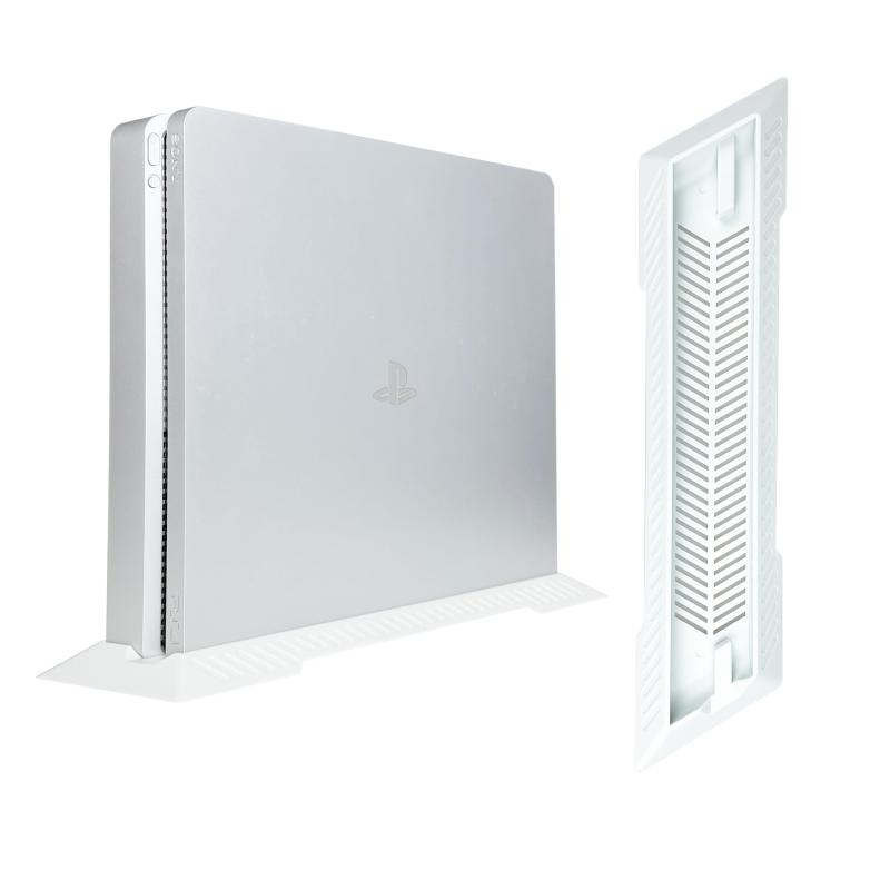 BLUEHOOSYOO PS4 slim/スリム 縦置きスタンド 省スペース 中空のデザインは放熱性能がよい1.対応機種：PS4 Slim専用の縦置きスタンドです。2.透かし雕りのPC素材を厳选して制造し、透かし雕り放热。3.PS4 Slimホスト・ステント、軽量、放熱、スクラブ感、ゲーム機の台座保護を強化。4.本体支柱は水洗い可能である.