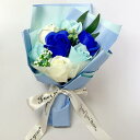 ソープフラワー 花束 フラワーソープ プレゼントソープフラワー ギフト シャボンフラワ せっけん素材で作られたお花 ほのかな香り バラ7本 ソープフラワー ギフ...