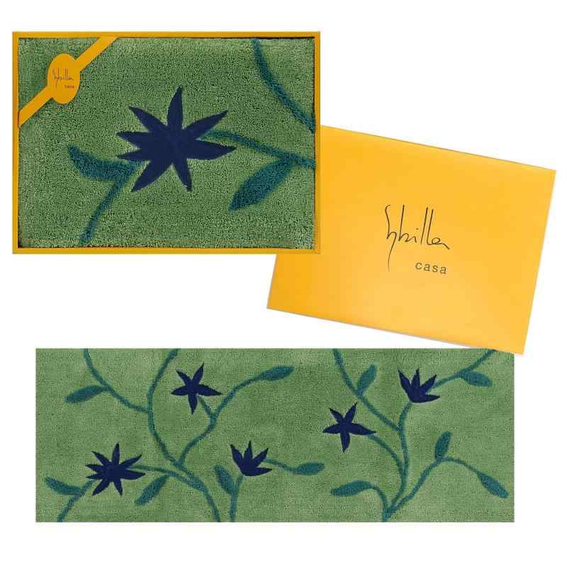 sybilla アメリア2 インテリアマット キッチンマット 約45×120cm グリーン ギフト箱入 引越祝 新築祝 24016