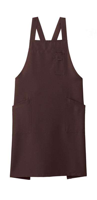 [フェイスミックス] ボンマックス FK7163バッククロス胸当てエプロン 5ブラウン フリーサイズ