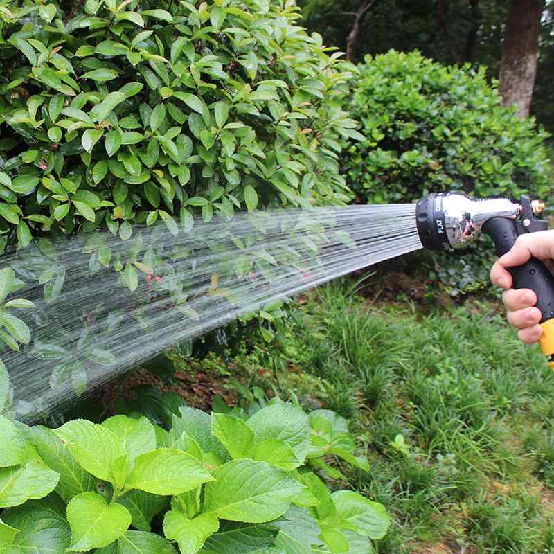 水枪 洗车 家庭用 園芸 高圧 合金 噴頭 水管 軟管 花洒頭 浇花 調整可能 噴射距離5m 軽量 0.3kg ABS ソフトグリップ