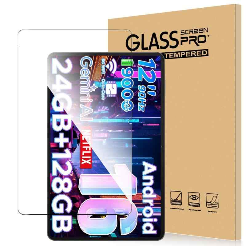 For DOOGEE U12 フィルム 12インチ タブレット DOOGEE U12 android16 対応 フィルム 強化ガラス 高感度タッチ 高透過率 硬度9H 指紋防止 Greerass 気泡防止 撥水撥油 耐衝撃 貼り付け簡単 液晶保護 超薄飛