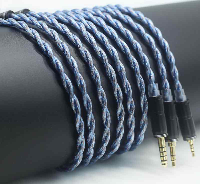 【JSHiFi-VENUS】2pin4.4mmリケーブル 銀メッキと古河銅&金銀銅同軸線材 4.4mmイヤホンアップグレードケーブル CIEM2pinイヤフォン交換ケーブル (2pin4.4mm)