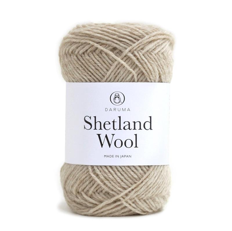 横田(Yokota) シェットランドウール 毛糸 合太 50g 約136m ベージュ 系
