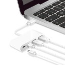 エレコム USBハブ USB Type c USB3.1Gen1 (Aメス2ポート/ Type-Cメス2ポート) バスパワー【USB PD対応】MacBook/iPad/Surface GO Pro 7 / Chromebook等 対応ホワイト U3HC(2)