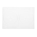 14mm厚DVDトールケース 2枚収納 透明 25個セット【CS-DVDT2-25CL】