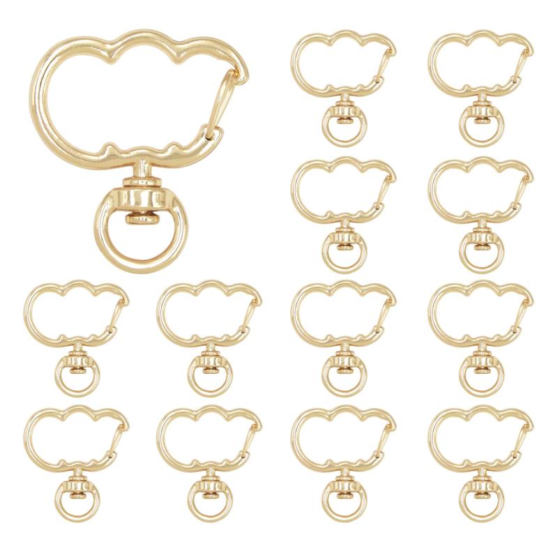 キーホルダー 金具 ナスカン MUNCVY 20個入り カボチャ ストラップ パーツ キーリング 回転フック 手芸用品 ハンドメイド アクセサリー 手作り 素材...