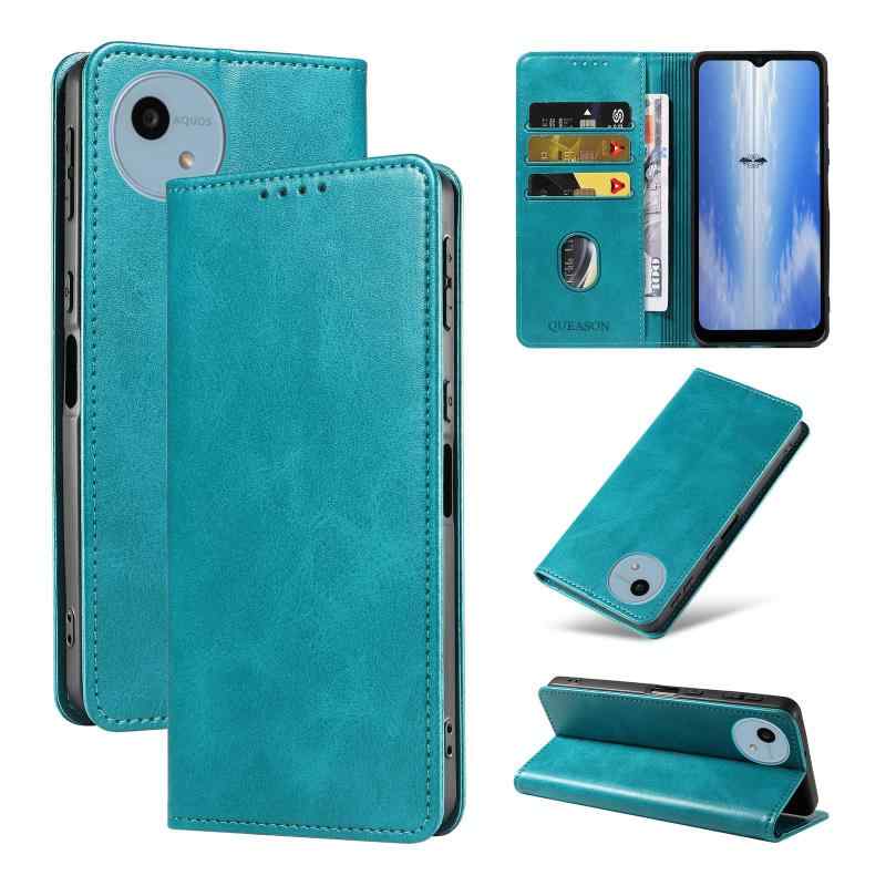 乐天商城 - QUEASON 互換品 スマホケース 【AQUOS Wish4 用 ケース 手帳型】スタンド機能 アクオスwish4 用 ケース 手帳型 携帯カバー マグネット式 SH-52E 用 ケース カード収納 落下防止 アクオス ウィッシュ 4