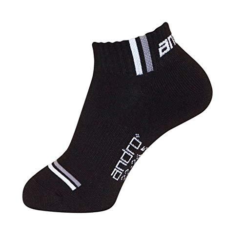 andro(アンドロ) 卓球 抗菌防臭 高機能ソックス ターナカラーソックス II ブラック サイズ/25.0-27.5cm 362071