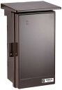 未来工業 プラスチック製防雨ボックス ウオルボックス Aタイプ 屋根付 タテ型 377×235×180mm チョコレート 1個