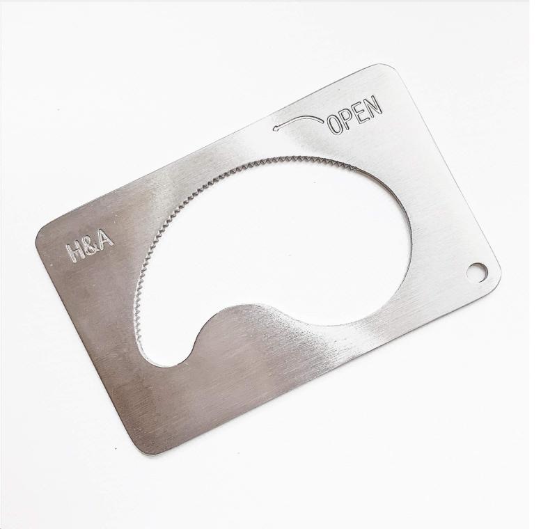 万能キャップ容器開栓具 カードdeオープン ペットボトルオープナー キャップオープナー