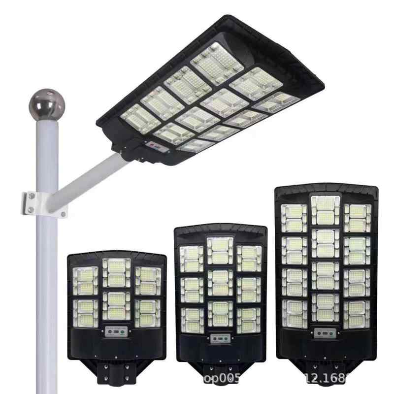 Rakuten - LED 太陽光発電 路灯 屋外 庭園 照明 ランプヘッド IP65 防水 5730 光源 600W 800W 1000W 遥控 連続照明 12-16時間