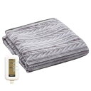広電(KODEN) 電気毛布 掛け 敷き 188×130cm フランネル 室温センサー 抗ウイルス デオテックス AD対応 CWB801R-HVAD