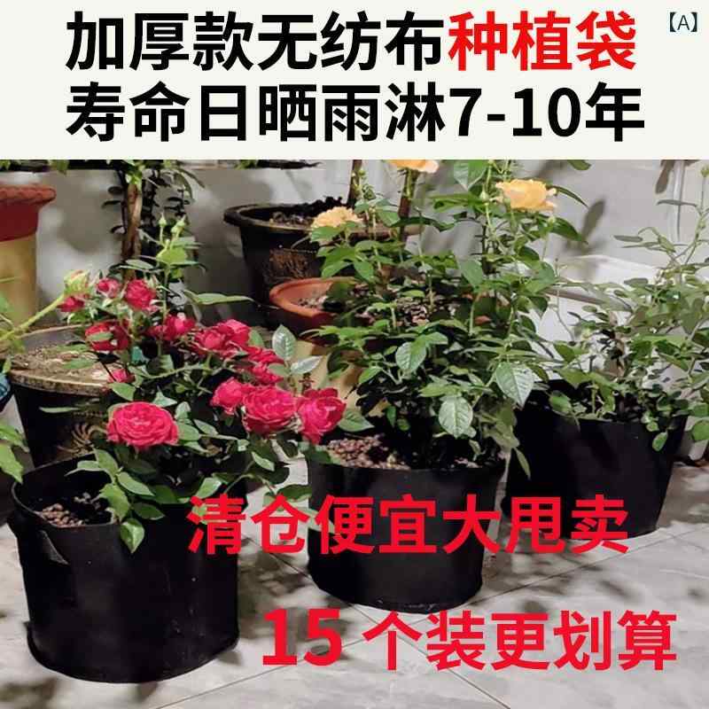 育苗箱 プランター 無紡布 栽培袋 多肉 花盆 美植袋 野菜 果物 月季 育苗盤 控根容...