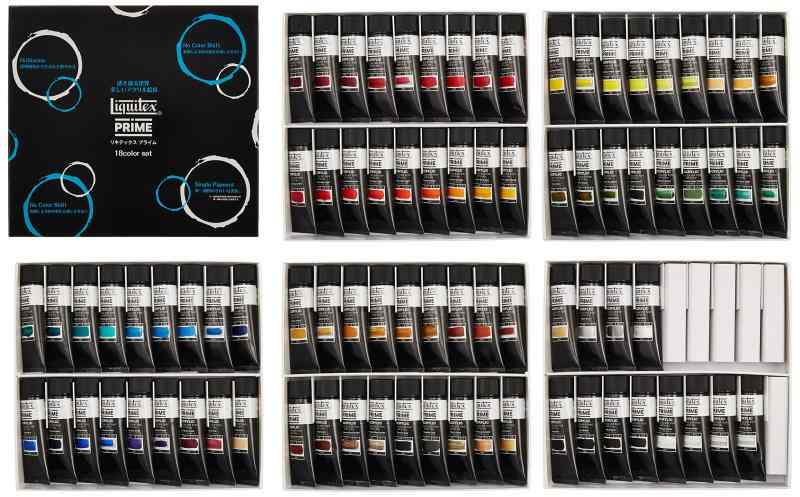 リキテックス アクリル絵具 リキテックス プライム 80色セット 30ml
