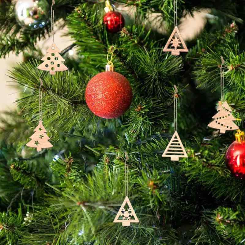 クリスマス オーナメント 木製 100個 クリ...の紹介画像3