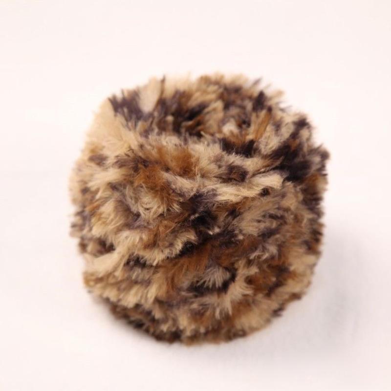 WWnYY フェイクファー 人工毛皮毛糸 1玉50g/3玉セット 約96mフジーヤーン フカラフル 秋冬 ミンクファー糸 生地 ソフトファー糸 編み糸 極太糸 ポリエステル フェイクファー プラッシュファー