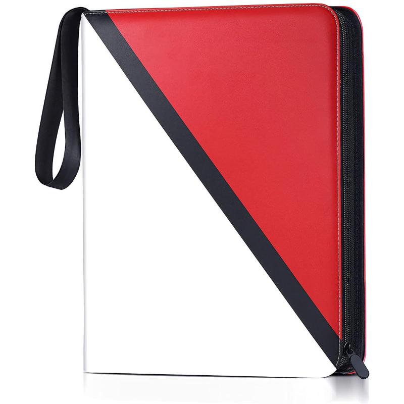 BEYOURCHOI カードファイル カードバインダー カードファイル シールファイル PU表面 防水性 耐摩耗性 ゲームカードを集 コレクションファイル 大容量 (ピンク， 4ポケット ，400枚収納)(3)