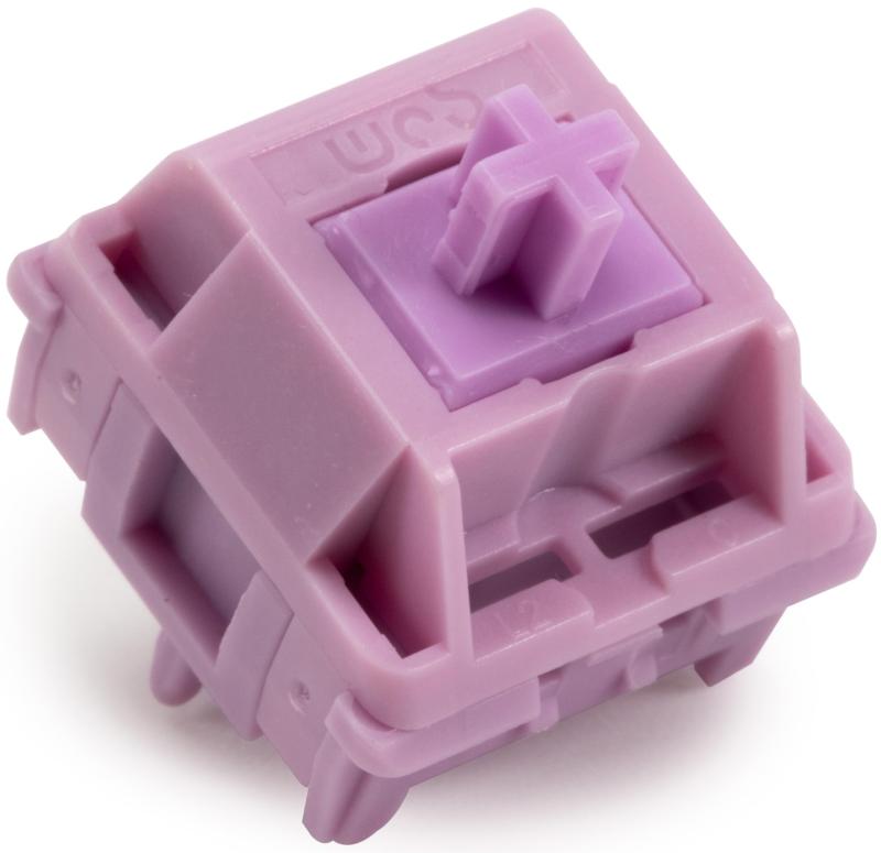 HMX Violet/JWK WOB/Kailh Cocoa リニア キースイッチ ルブ済み 5ピン メカニカルキーボード用 WOBKEY Rainy75搭載スイッチ カスタマイズ (HMX Violet キースイッチ(70個))