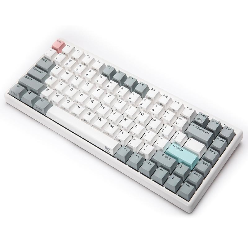 NiZキーボード Mini84-pro ワイヤレス 【2024新型】84キー Bluetooth 5.0/2.4G USBレシーバー 静電容量無接点方式 キー荷重35g キーマップ変更ツール 専用ソフトよりキー機能を割り当てられる Cherry MX軸