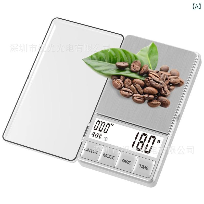 乐天商城 - 精密 秤 ポケット 秤 ミニ 天秤 電子秤 1kg 0.1g 計量 珠宝 秤 黄金 秤 薬材 天秤 ポータブル 秤 電池式 多機能 銀色 黒 金色 計量器 家庭用 キッチン 秤