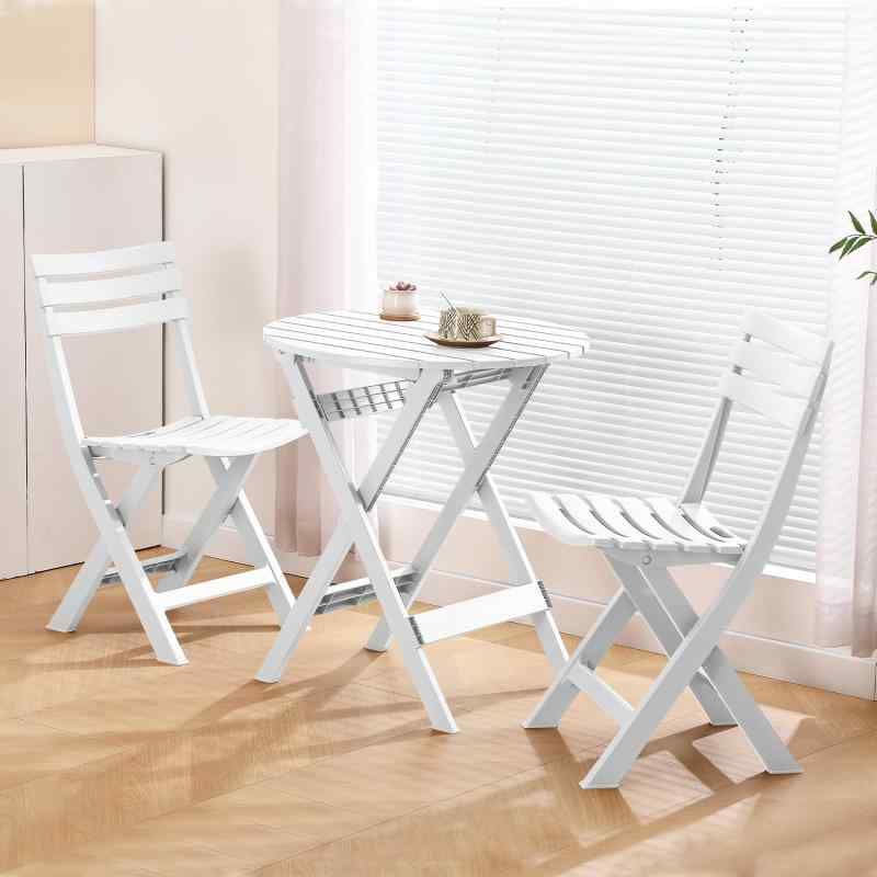 TAO ONE ガーデンテーブル 3点セット 折りたたみ椅子・テーブルセット アウトドアチェア 持ち運び 組み..