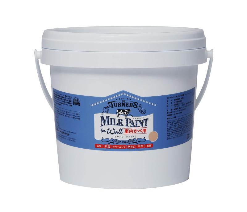 ターナー色彩 アクリル絵具 ミルクペイント forウォール(室内かべ用) ストロベリーシェイク MW002549 2l
