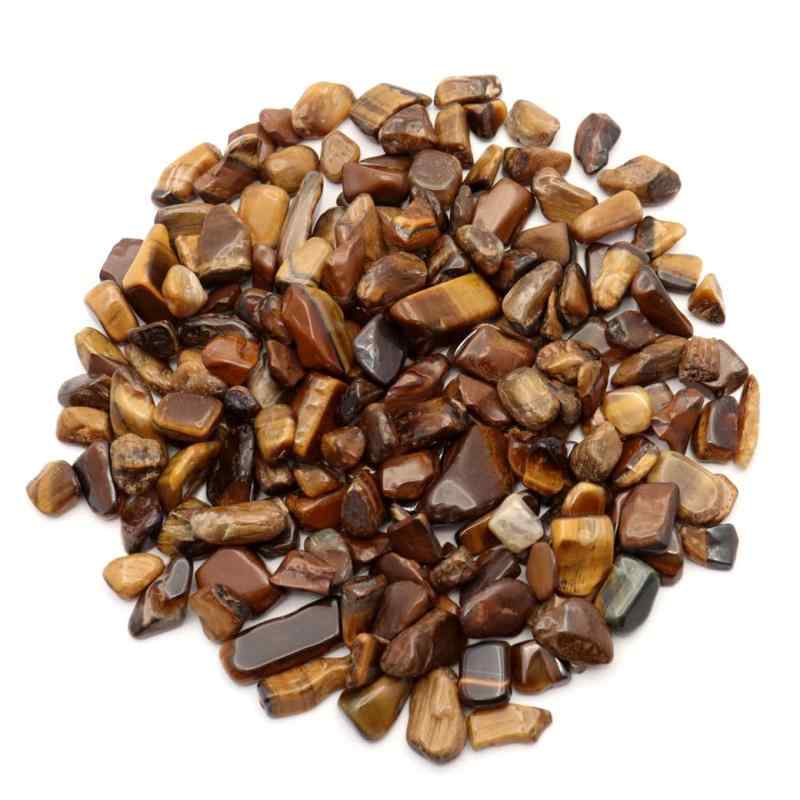 GOLD STONE タイガーアイ 虎目石 さざれ石 100g 中サイズ 天然石 パワー...