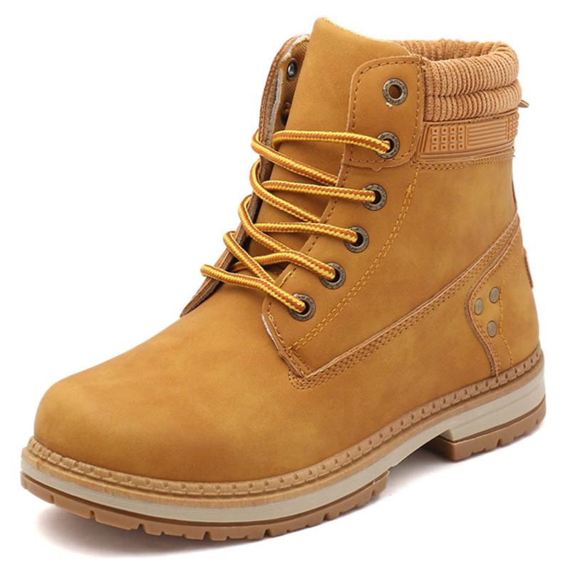 [ziitop] レディース ブーツ 秋と冬 ハイトップ レザー ワークブーツ プラスサイズ レディース 革靴 イングランド風 ハイトップ 厚底 ノンスリップ【クラシックデザイン：】：上質な合成皮革、ソフトなニットカラー、シンプルでたっぷりとしたステッチ、メタルアイレット、ツートンカラーのウェーブレースが魅力的なアンクルブーツです。【暖かく快適なライニング】:柔らかく、肌に優しいタオルライニング、通気性、あなたがこれらのカジュアルな女性のブーツを着用したときに暖かく感じるが、蒸れないでしょう、あなたの足はまだ歩行の長い時間の後に快適になり、汗をかかないでしょう。【防水】：このアンクルブーツのアッパーはフェイクレザーで作られており、お手入れが簡単で、やや防水性があるので、秋と冬のブーツに最適です、我々はまた、ワークブーツとしてそれらを使用することができます。【滑りにくいソール】：このワークブーツは、柔らかいソールと低いヒールでグリップ力と衝撃吸収性が高く、柔軟で滑りにくいのが特徴です。 屋外で遊ぶときも転倒の心配がありません。【汎用性】：これらの女性のハイキングブーツは、あなたが素晴らしい旅行、乗り物、ロマンチックな日付、友人とのショッピング、家族と一緒にリラックスした時間やちょうど毎日の散歩のためにそれらを身に着けることができるようにかわいいです、あなたが望むなら、可能性は無限大です。