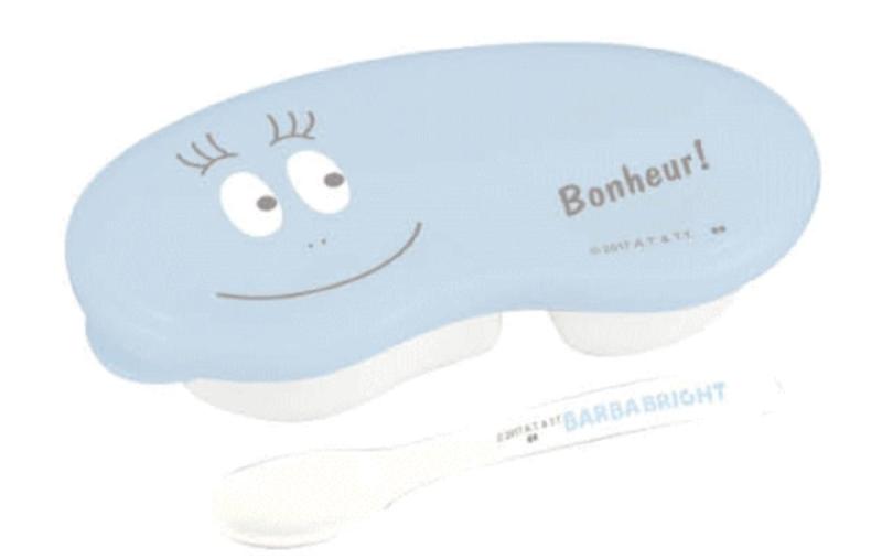 大西賢製販 バーバパパ FOR BABY おでかけ 離乳食容器 BARBABRIGHT BPU-653 可愛い 赤ちゃん 出産祝い プレゼント ブルー 14.5×7.7×3.7(cm)