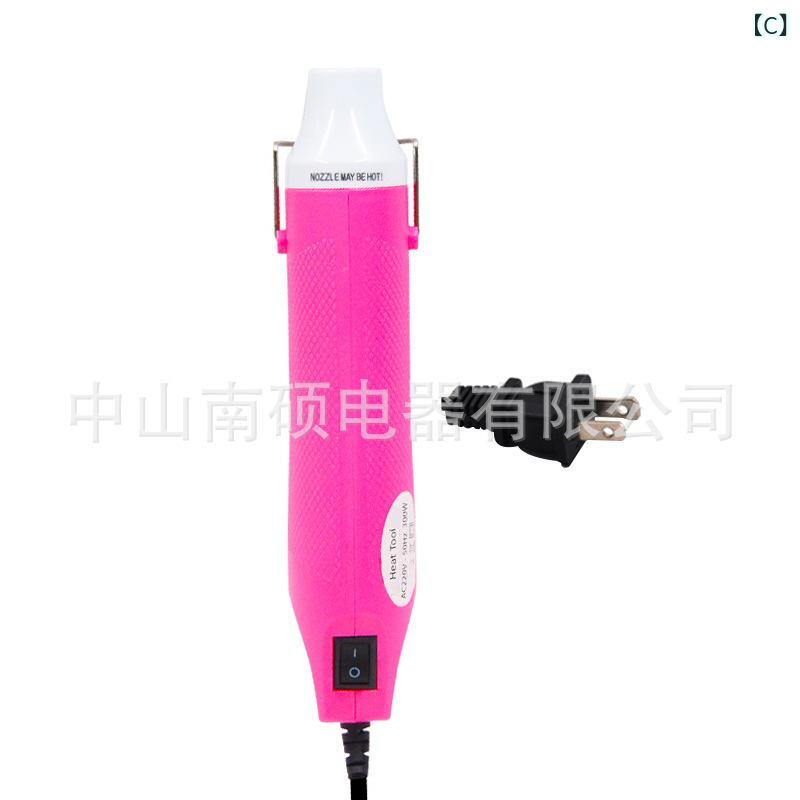 SUPERYOUの熱風銃 110V 熱収縮膜 熱収縮片 スマホ修理 加熱工具 恒温 修理工具 白色 ピンク 工具｜アングル3