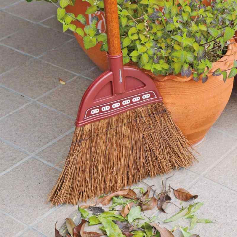 アズマ 外ほうき 赤シダほうき長柄 穂幅26cm 全長127cm 玄関・お庭の掃き掃除に最適 名匠152