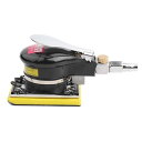 エアサンダー 空気圧研磨ツール 90PSI 10000rpm 75*100mm エアオービタルサンダー 空気圧ポリッシャー 研磨 手持ち型 低消費量 低騒音 人造石 家具 木製品 金属 自動車研削 研磨用