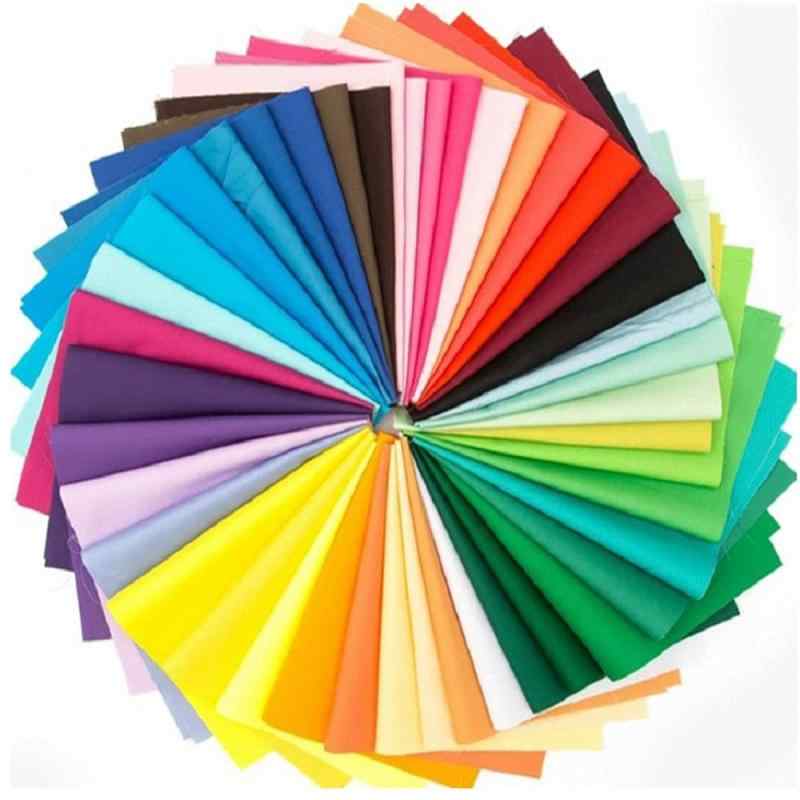 misaki 生地 はぎれ 布 50色セット シンプル 無地 生地 綿 カットクロス おしゃれ 手芸 DIY 手作り パッチワーク ハンドメイド25cm