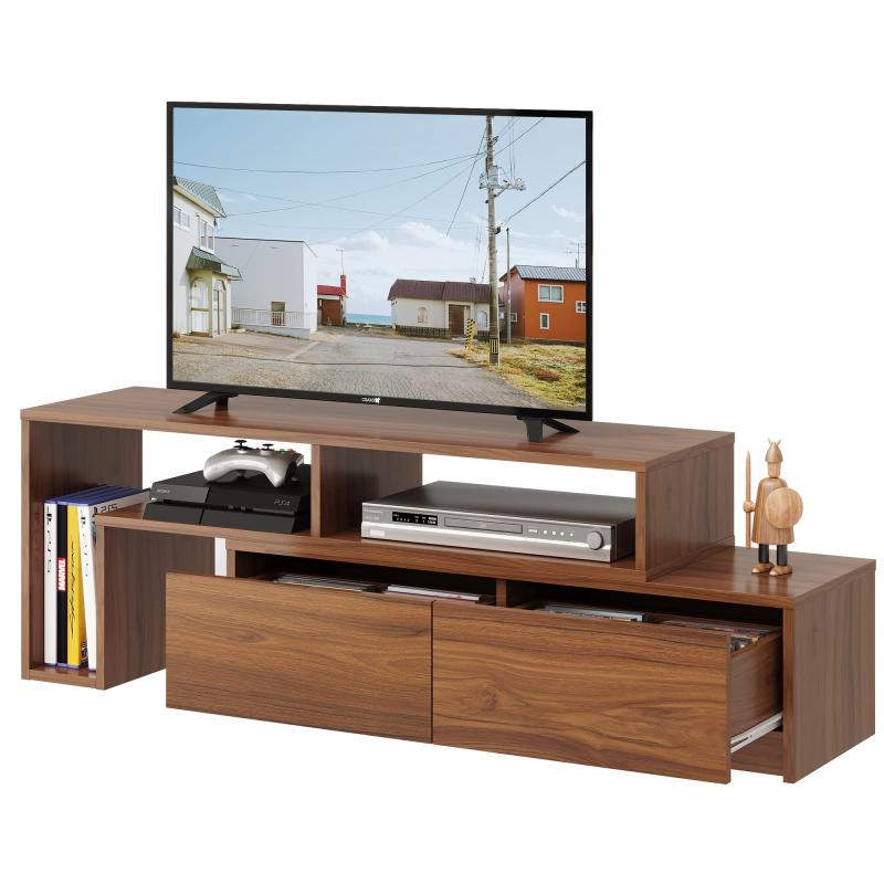 WLIVE テレビ台 テレビボード ローボード 伸縮 角度自由 コーナー 左右レイアウト 42 32インチ 省スペ..