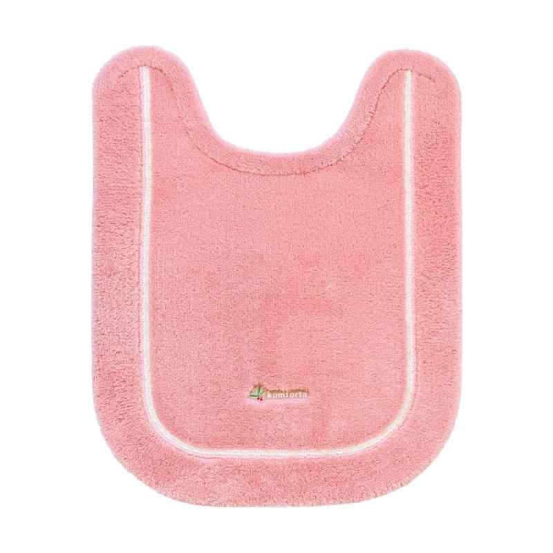 オカ(OKA) コムフォルタ6 トイレマット 約75cm×60cm ピンク (シンプル かわいい カジュアル 無地)