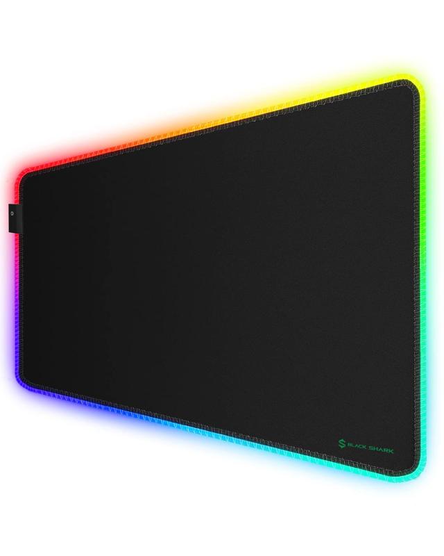 乐天商城 - Black Shark ゲーミングマウスパッド XL 900mm x 400mm x4mm RGB マウスパッド ゲーミング 滑り止め マウスパッド 大型 11RGBモード Manta P7
