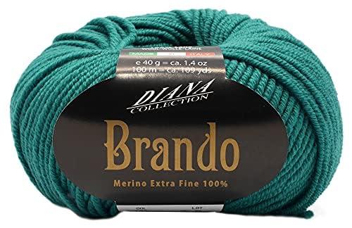 NASKA 手編み毛糸 ブランド 並太 タイプ Col.134 ターコイズ 系 40g 約100m 5玉セット W-61