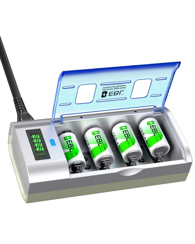 EBL ñ2���� ���ż� ���Ŵ��դ� ñ�����ӽ��ż�4�� ���Ŵ糧�å� LCD���Ŵ�� ñ1/ñ2/ñ3/ñ4/9V�˥å������/�˥��ɤ��б� C����5000MAH�Хåƥ꡼ ��ե�å��彼�Ŵ� ñ�� ñ�� ñ�� ñ������